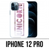 Funda para iPhone 12 Pro - Unicornio Flores Unicornio