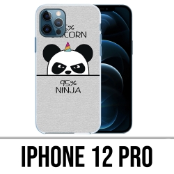 Coque iPhone 12 Pro - Unicorn Ninja Panda Licorne