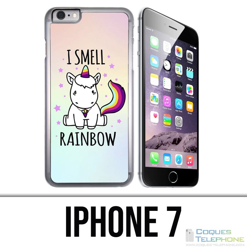 Coque iPhone 7 - Licorne I Smell Raimbow