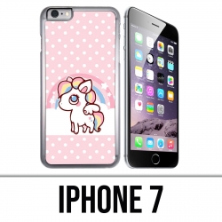 Funda iPhone 7 - Unicornio Kawaii