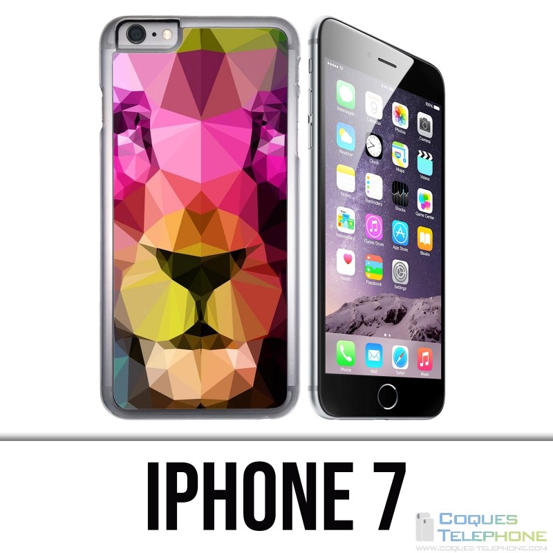 Coque iPhone 7 - Lion Geometrique