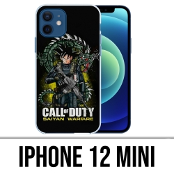 Coque iPhone 12 mini - Call Of Duty X Dragon Ball Saiyan Warfare