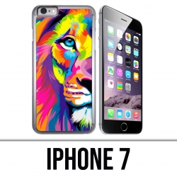 Coque iPhone 7 - Lion Multicolore