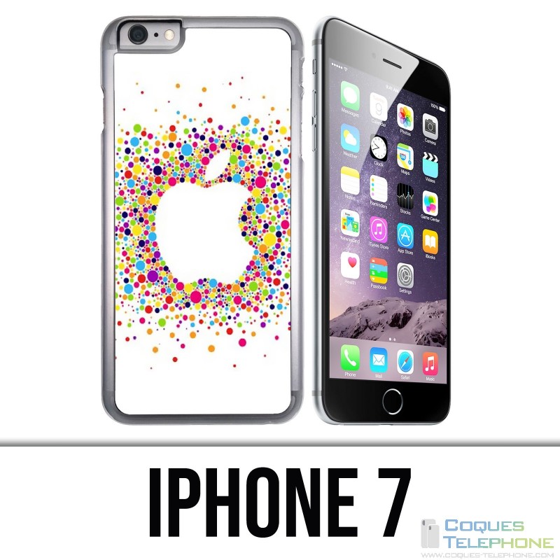 Custodia per iPhone 7 - Logo Apple multicolore