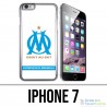 Coque iPhone 7 - Logo Om Marseille Blanc