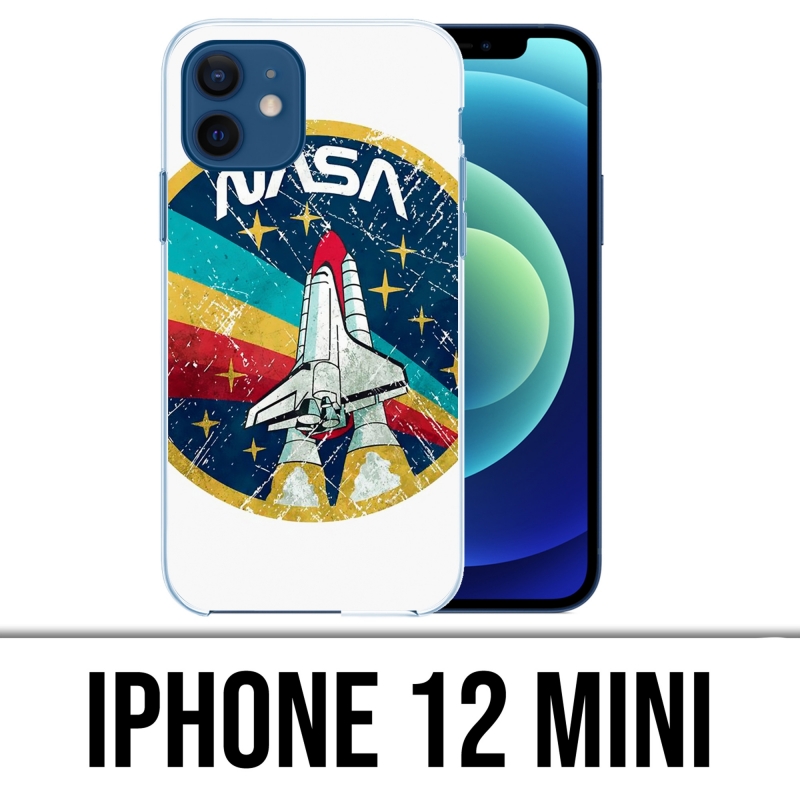 Coque iPhone 12 mini - Nasa Badge Fusée