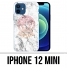 iPhone 12 Mini Case - Versace White Marble