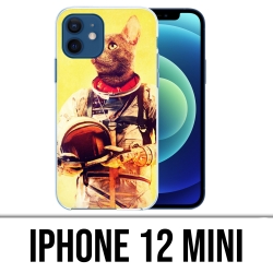 Custodia per iPhone 12 mini - Animal Astronaut Cat