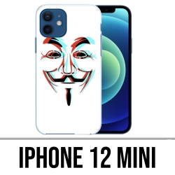 Coque iPhone 12 mini - Anonymous 3D