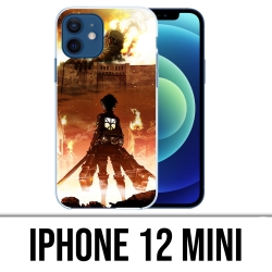 Coque iPhone 12 mini - Attak-On-Titan-Poster