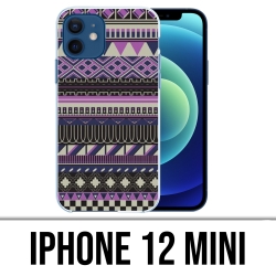 Coque iPhone 12 mini - Azteque Violet