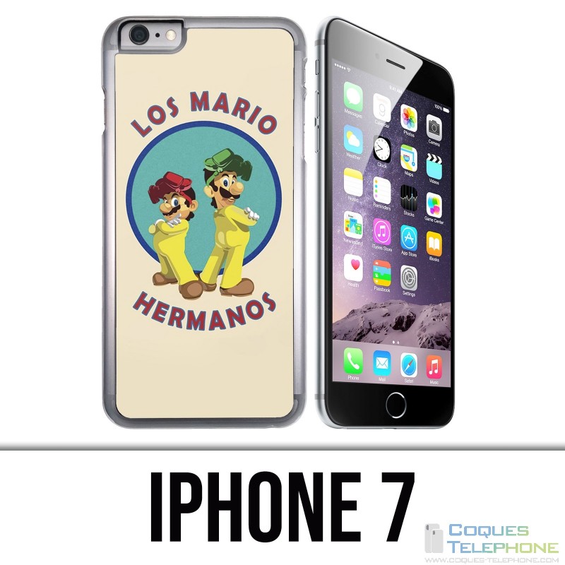Coque iPhone 7 - Los Mario Hermanos