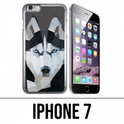Custodia per iPhone 7 - Origami Husky Wolf
