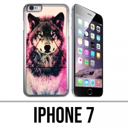 Coque iPhone 7 - Loup Triangle