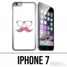 Coque iPhone 7 - Lunettes Moustache