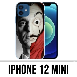 Custodia per iPhone 12 mini - Casa De Papel Berlin Mask Split