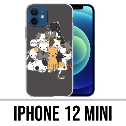 Coque iPhone 12 mini - Chat Meow