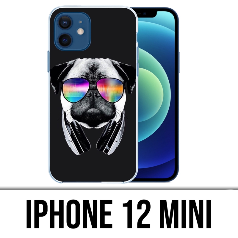Coque iPhone 12 mini - Chien Carlin Dj