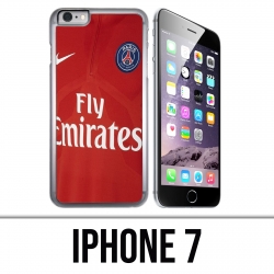 Coque iPhone 7 - Maillot Rouge Psg