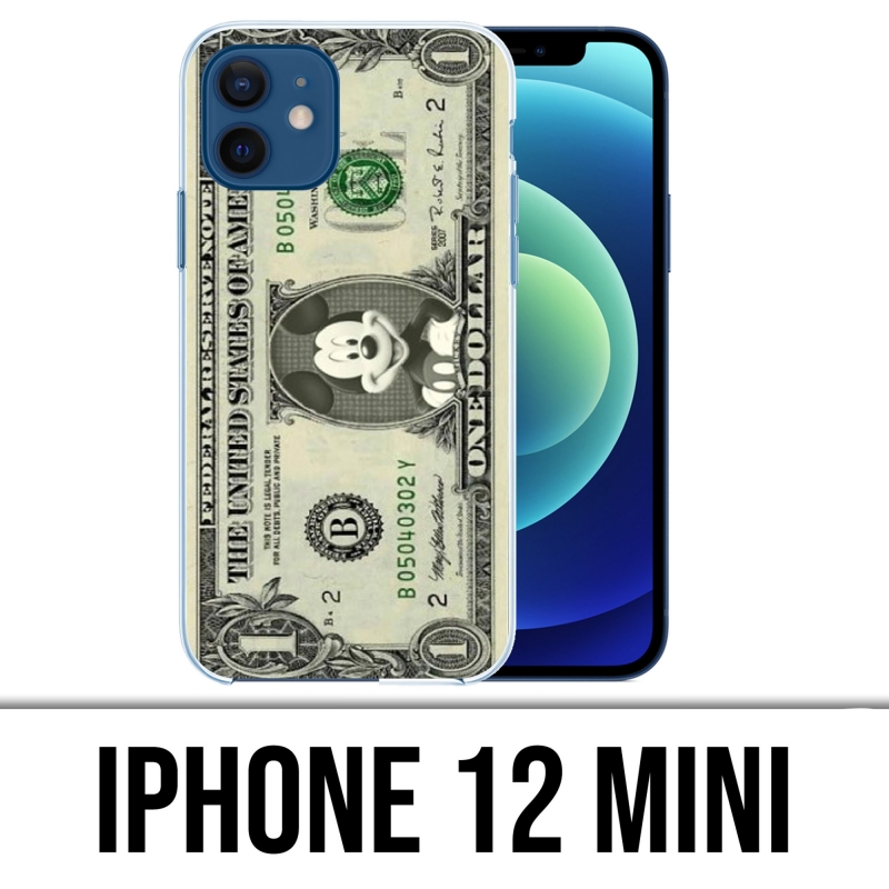Coque iPhone 12 mini - Dollars Mickey