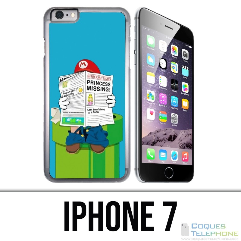 Coque iPhone 7 - Mario Humour