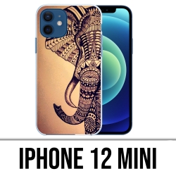 IPhone 12 mini Case - Vintage Aztec Elephant