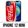 Coque iPhone 12 mini - Fast Food Coca Cola