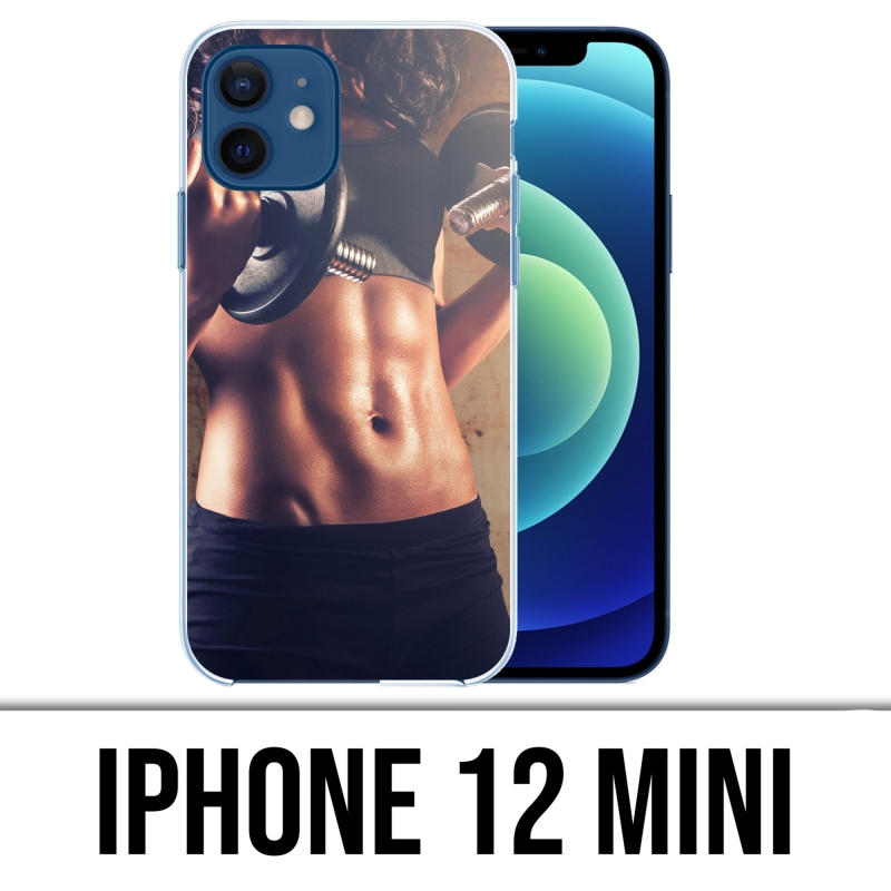 Coque iPhone 12 mini - Girl Musculation