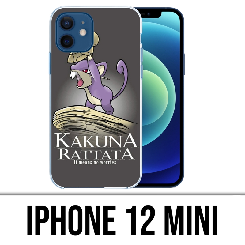 Coque iPhone 12 mini - Hakuna Rattata Pokémon Roi Lion