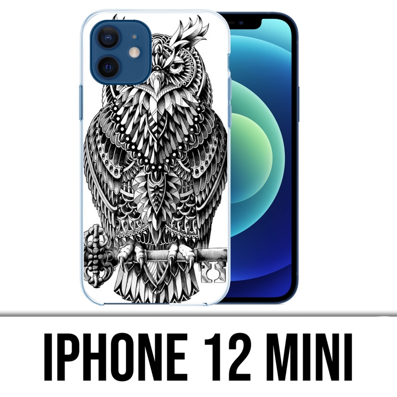 iPhone 12 Mini Case - Aztec Owl