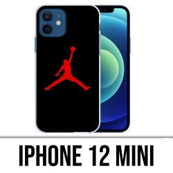 Coque iPhone 12 mini - Jordan Basketball Logo Noir