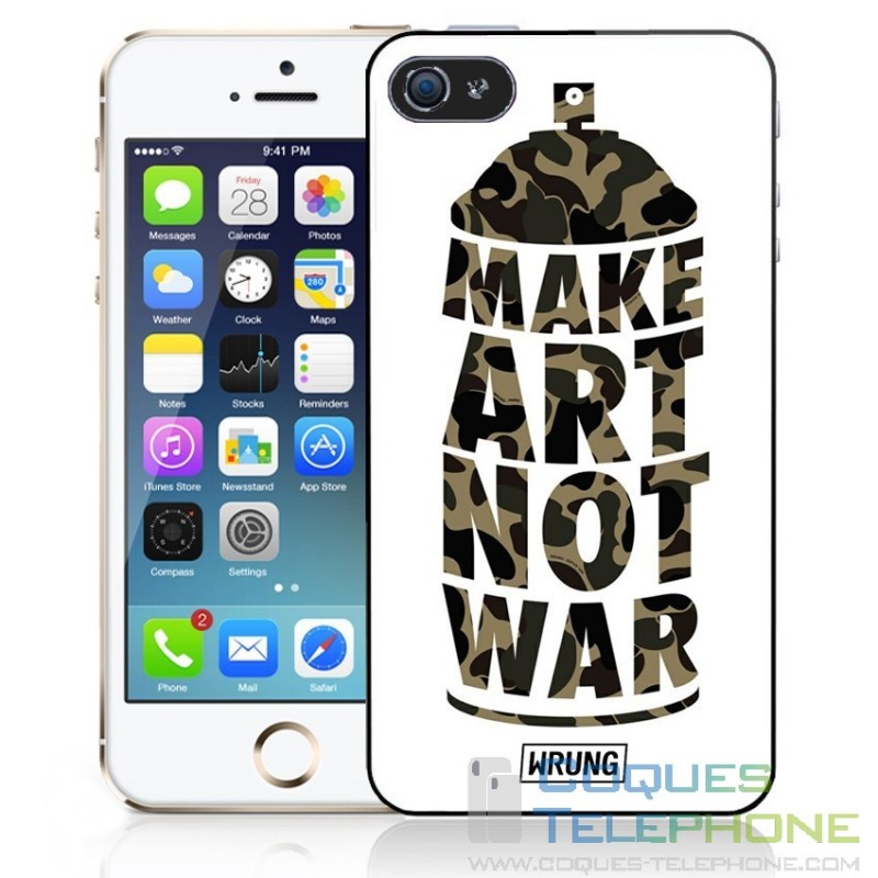 Funda del teléfono Wrung Make Art Not War - Camuflaje