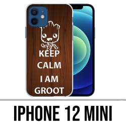 Custodia per iPhone 12 mini - Keep Calm Groot