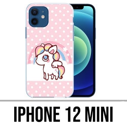 Coque iPhone 12 mini - Licorne Kawaii