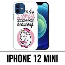 Coque iPhone 12 mini - Licornes