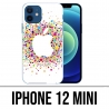 Coque iPhone 12 mini - Logo Apple Multicolore