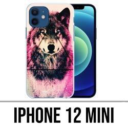 Funda para iPhone 12 mini - Triangle Wolf