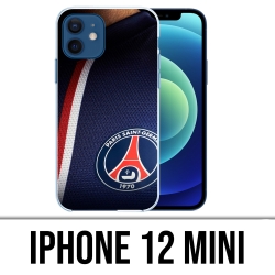 Coque iPhone 12 mini - Maillot Bleu Psg Paris Saint Germain