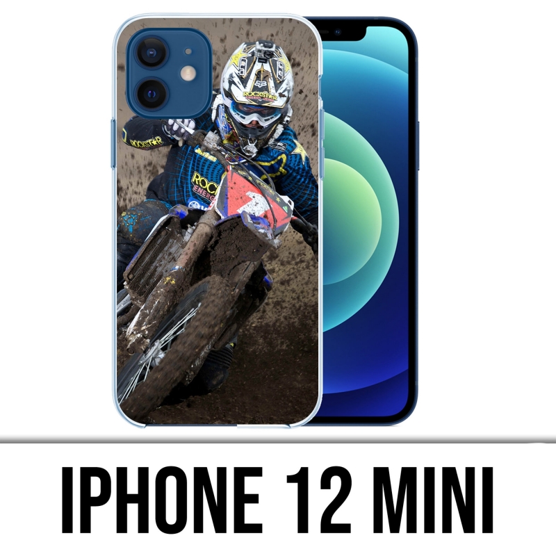 Coque iPhone 12 mini - Motocross Boue