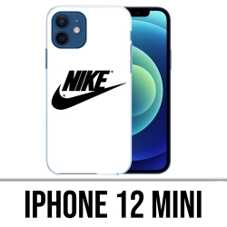 Coque iPhone 12 mini - Nike Logo Blanc