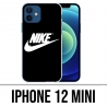 Custodia per iPhone 12 mini - Logo Nike nera