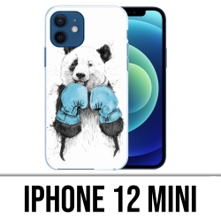 Coque iPhone 12 mini - Panda Boxe