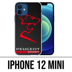 Coque iPhone 12 mini - Peugeot Sport Logo