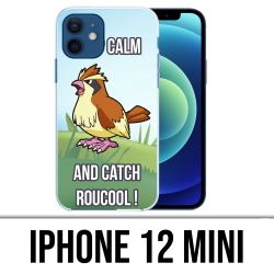 Coque iPhone 12 mini - Pokémon Go Catch Roucool