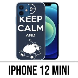 IPhone 12 Mini-Case - Pokémon Snorlax Keep Calm