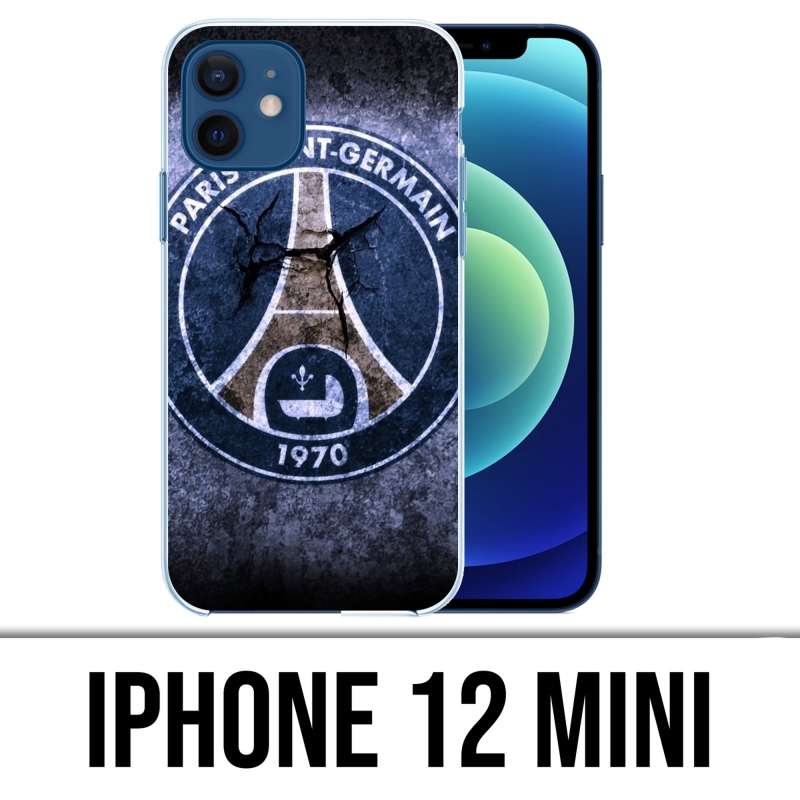 Custodia per iPhone 12 mini - Psg Logo Grunge
