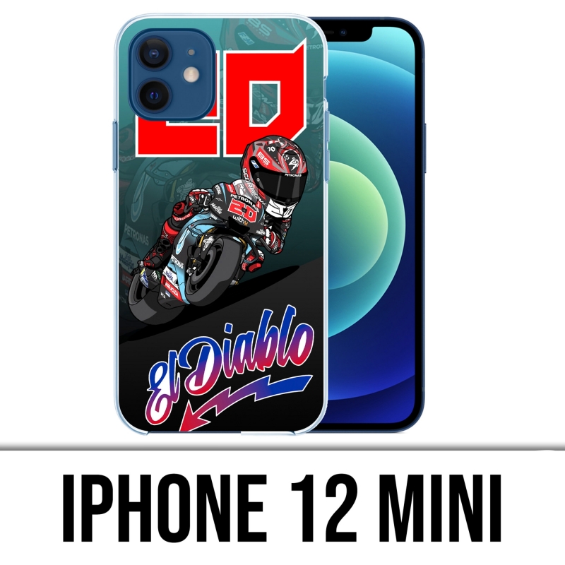 Coque iPhone 12 mini - Quartararo-Cartoon