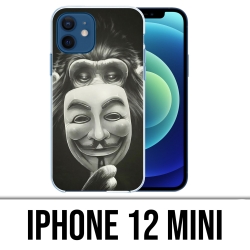 Coque iPhone 12 mini - Singe Monkey Anonymous