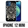 Custodia per iPhone 12 mini - Skull Head Feathers