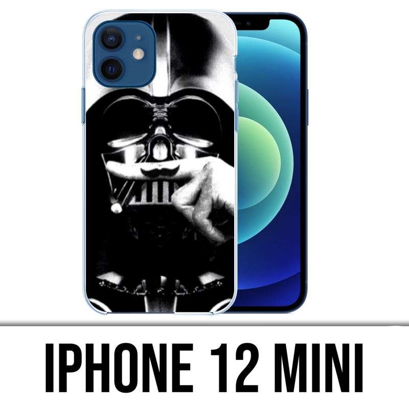 Funda para iPhone 12 mini - Star Wars Darth Vader Moustache